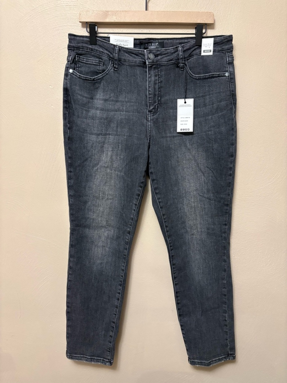 Judy Blue Boyfriend Fit Mid Rise Jeans Size 32 Size 15 JB88130 Gray Wash NWT New